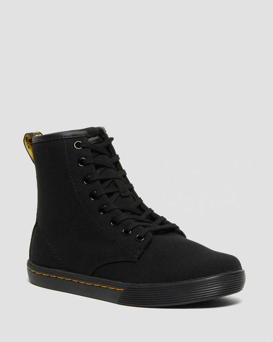 Dr. Martens Sheridan Canvas Naisten Vapaa-ajan Nilkkurit - Mustat Nilkkurit [563-BHLDKA]